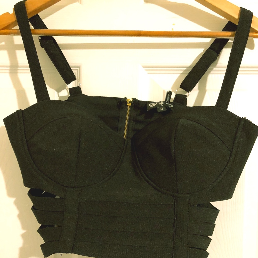 Two Piece Missguided skirt and crop top